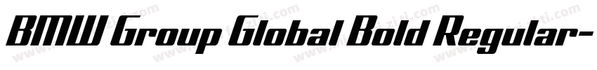 BMW Group Global Bold Regular字体转换